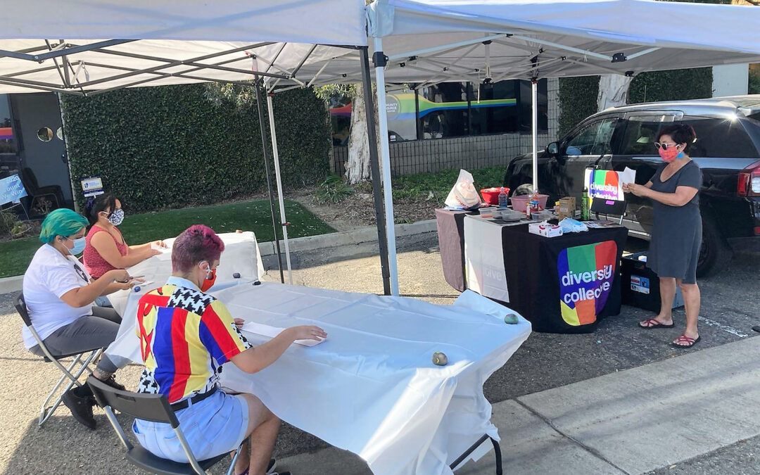 Learning To See makes art with Rainbow Umbrella!